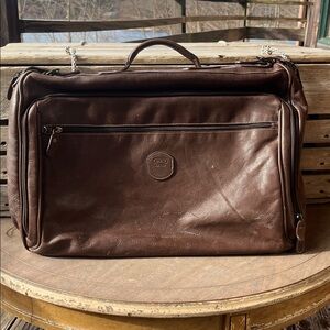 BRIC’S Large Brown Leather Garment Travel Bag – Made in Italy - With Accessories